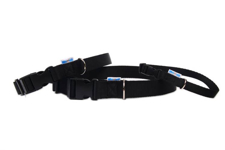 Obroża Klamra Plastikowa – Czarna 0490 20MM 30-55CM