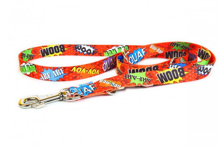 Smycz Regulowana - Graffiti Czerwona 0741 30MM 220CM