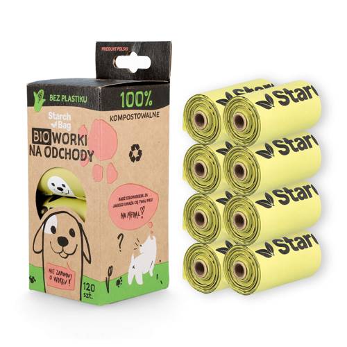 BIOworki na odchody – ośmiopak, 8×15, zielone