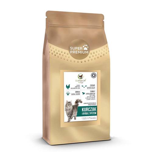 Karma sucha dla kota - Kurczak i ryba z ryżem 2kg