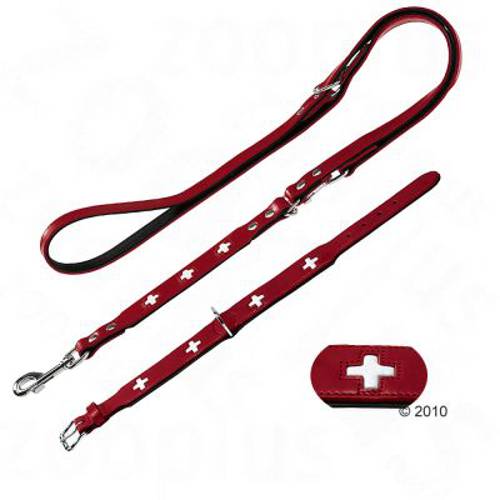 Komplet Hunter Swiss obroża + smycz Obwód szyi: 51-58,5 cm + smycz