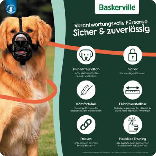 Baskerville Ultra 2.0 kaganiec dla psa Rozmiar 3 (np. border collie, sznaucer)