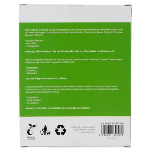 Biodegradowalne woreczki na psie odchody, z uchwytami 100 szt.