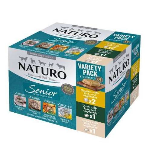 Naturo Senior Variety Pack dla psa 4x400g