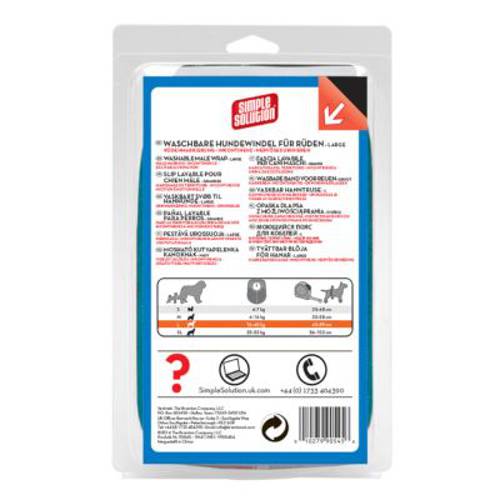 Simple Solution pielucha wielokrotnego użytku dla samców Rozmiar S, 1 szt.