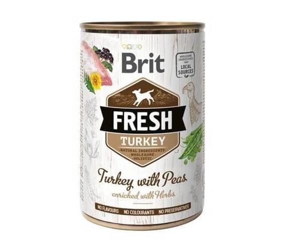 Brit Fresh Turkey With Pea Indyk 6x400g