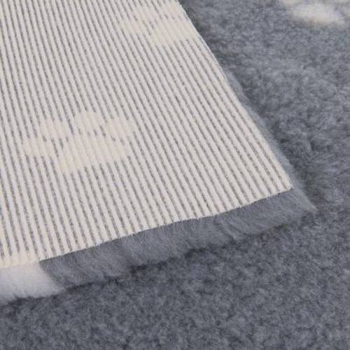 zooplus Isobed dla psa, szary z sercami i łapkami Dł. x szer.: 100 x 75 cm