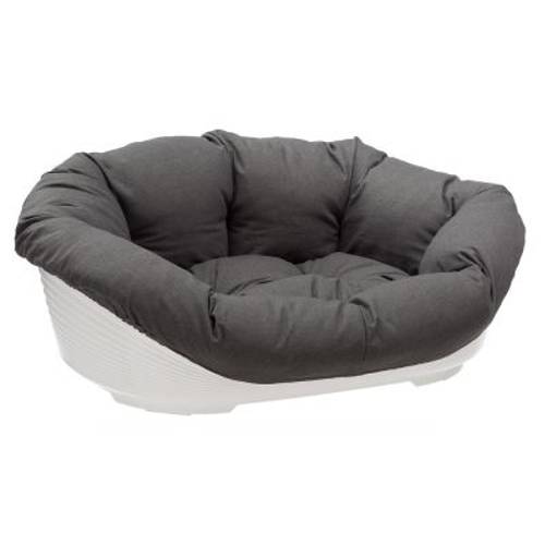 Ferplast Siesta Deluxe, antracytowa poduszka Sofia do kosza 8: dł. x szer. x wys.: 85 x 62 x 28,5 cm
