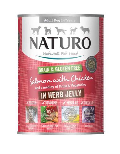 Naturo Grain Gluten Free Łosoś Kurczak 390g