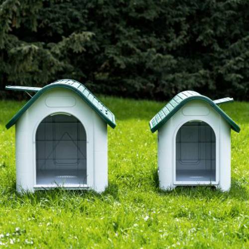 HAFENBANDE Buda dla psa z tworzywa sztucznego M: szer. x gł. x wys.: 72 x 87 x 75,5 cm