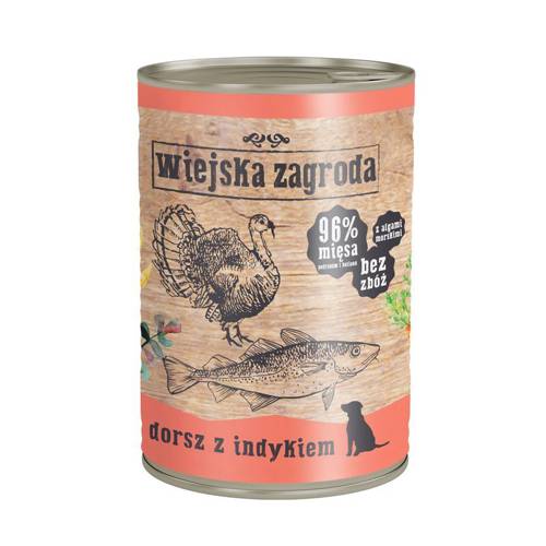 Wiejska zagroda dorsz z indykiem 6x400g