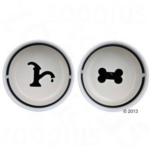 Trixie Eat on Feet zestaw misek ze stojakiem dla psa 2 x 1,6 l/ Ø 20 cm