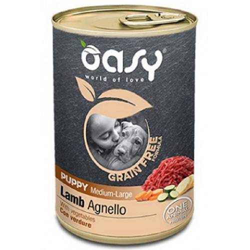 Oasy Grain Free Junior M/L z jagnięciną 6x400g