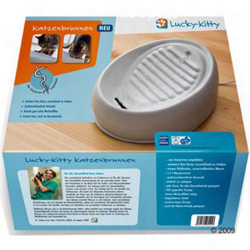 Lucky-Kitty poidełko fontanna Biała