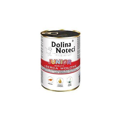Dolina Noteci Junior Bogata w Serca Wołowe 12x400g