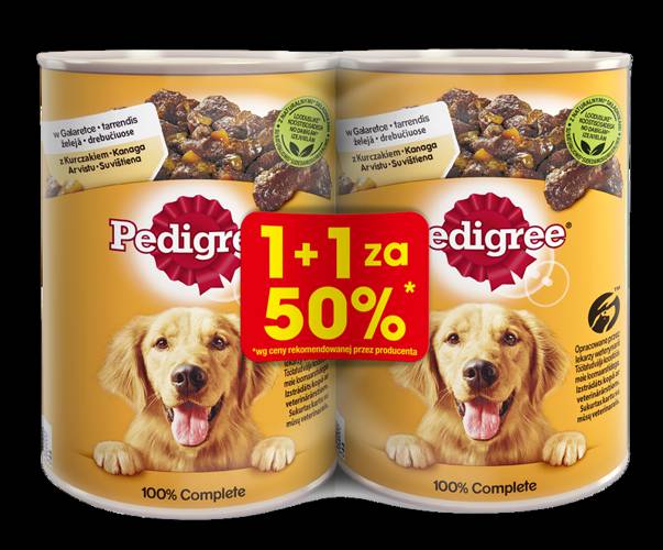 Pedigree z kuczakiem w galaretce 2x400g