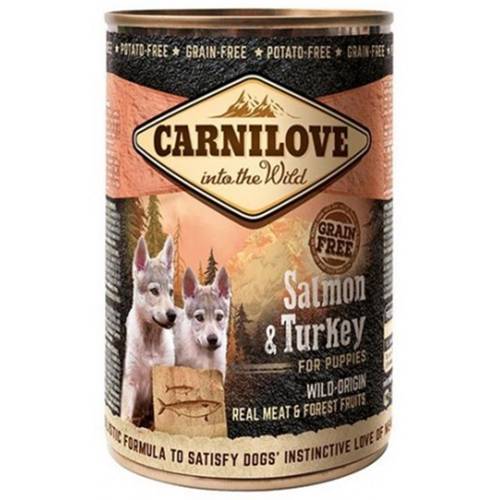 Carnilove Puppy łosoś, indyk dla szczeniąt 6x400g