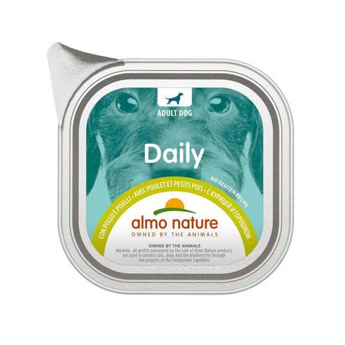 Almo Nature Daily z kurczakiem i groszkiem 100g