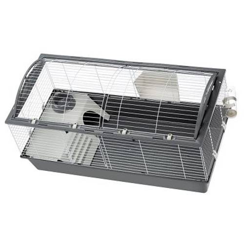 Ferplast Casita 120 klatka dla małych zwierząt Szara, dł. x szer. x wys.: 119 x 58 x 61 cm