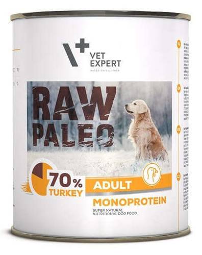 Vet Expert Raw Paleo Adult z indykiem 800g
