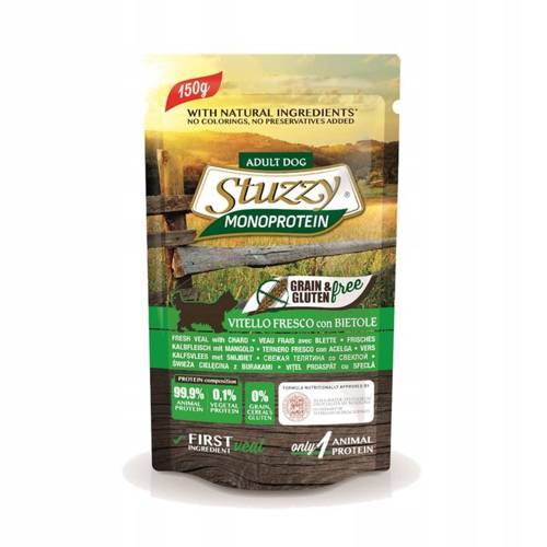 STUZZY MONOPROTEIN CIELĘCINA Z BOTWINKĄ 150G