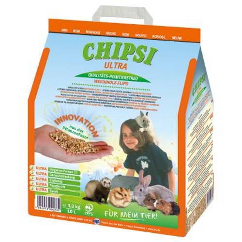 Chipsi Ultra podściółka granulowana 3 x 10 l (13,5 kg)