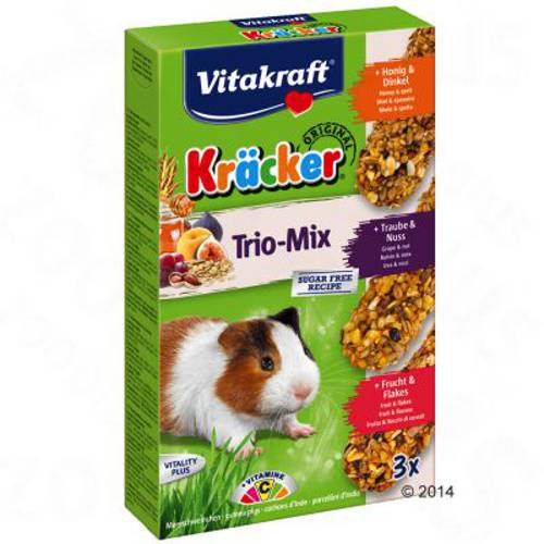 Vitakraft Multipack krakersy dla świnek morskich 3 x 3 sztuki (miód, owoce, orzechy)