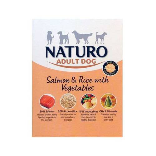 Naturo Adult Łosoś z ryżem i warzywami 400g
