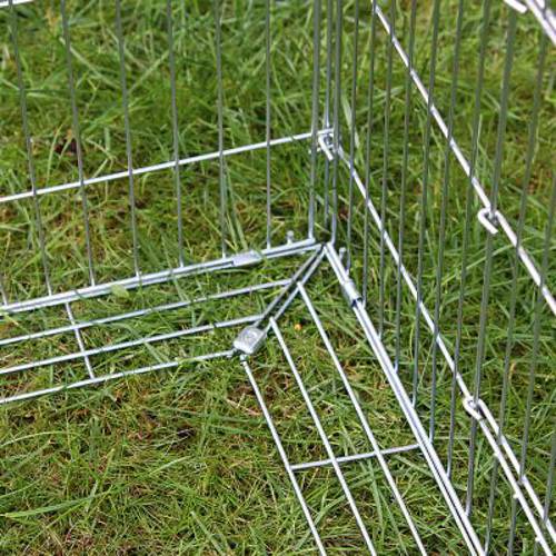 Kerbl Czworokątny kojec z ażurowym zadaszeniem, duży Wys. x dł. x szer.: 60 x 200 x 100 x cm