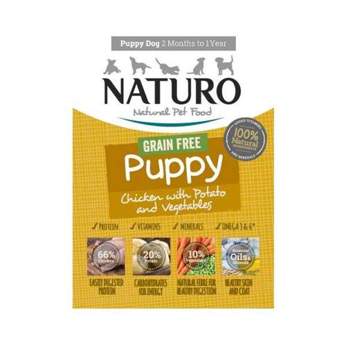 Naturo Puppy kurczak z ziemniakami i warzywami 150g