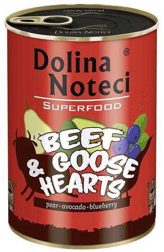 Dolina Noteci SuperFood Wołowina z Sercami Gęsi 6x400g