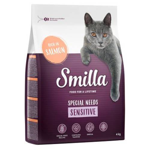Smilla Adult Sensitive, bez zbóż, łosoś 4 kg
