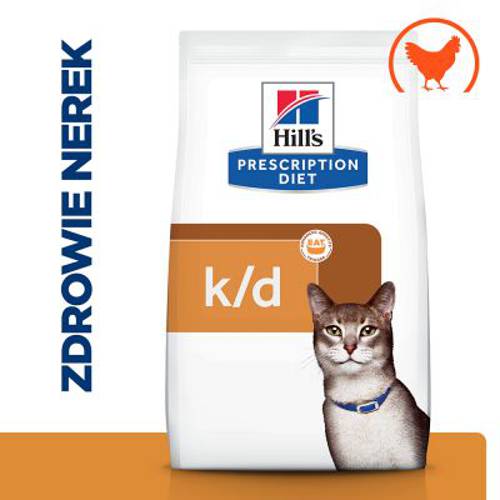 Hill's Prescription Diet k/d Kidney Care z kurczakiem - nerki 2 x 8 kg