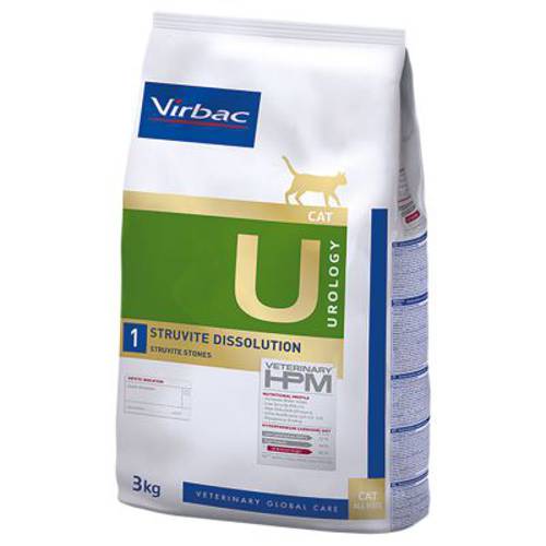 Virbac Veterinary HPM Cat Urology Struvite Dissolution U1 2 x 3 kg