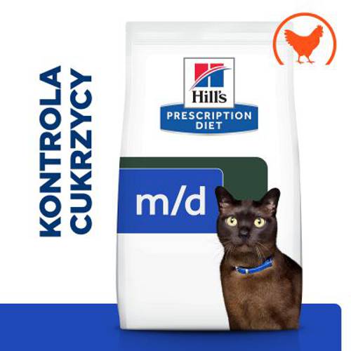 Hill's Prescription Diet m/d Diabetes Care z kurczakiem 1,5 kg