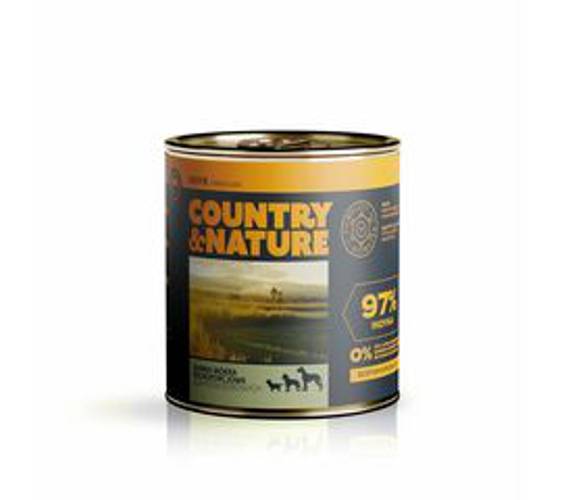 COUNTRY&NATURE Bezzbożowa mokra karma - indyk z brokułem 850 g