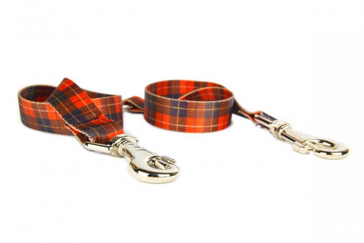 Rozdzielacz do smyczy - Szkocka Krata 0916 20MM 40CM