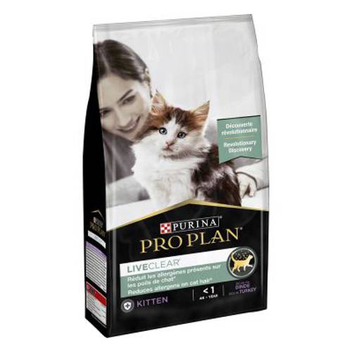 Pro Plan LiveClear Kitten, indyk 1,4 kg