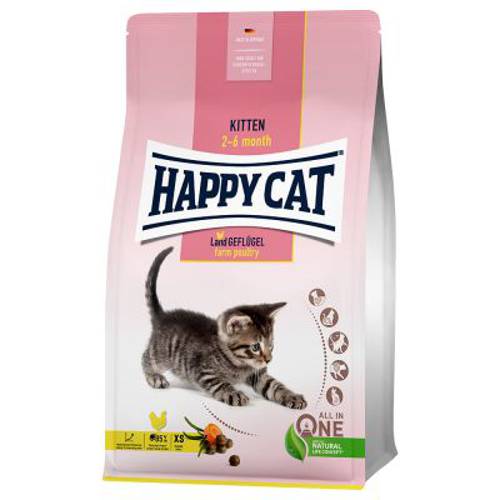 Happy Cat Young Kitten, drób 2 x 4 kg
