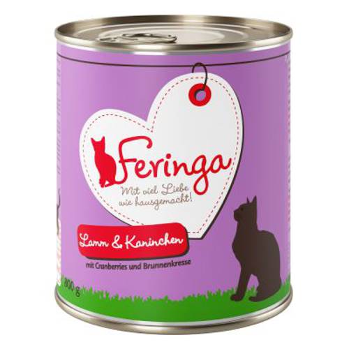 Feringa Menu 2 smaki, 6 x 800 g Królik i indyk z rokitnikiem i kocimiętką