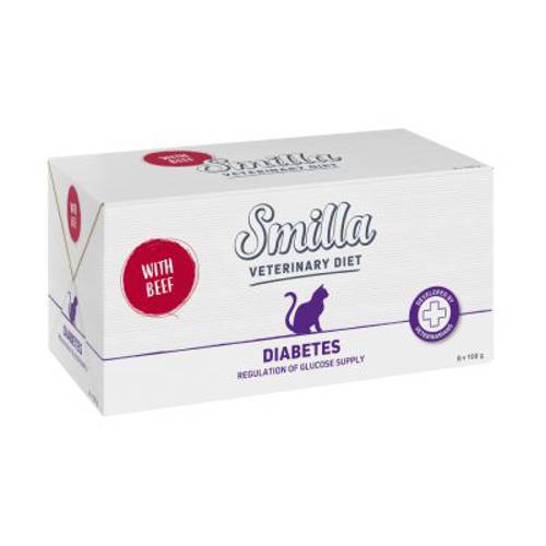 Smilla Veterinary Diet Diabetes, wołowina 8 x 100 g