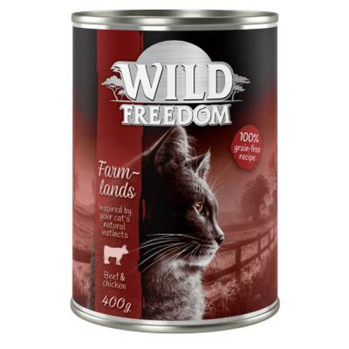 Wild Freedom Adult, 24 x 400 g Farmlands – Kurczak i wołowina