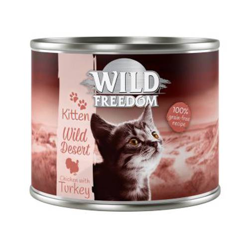 Wild Freedom Kitten, 6 x 200 g Wild Desert – Indyk i kurczak