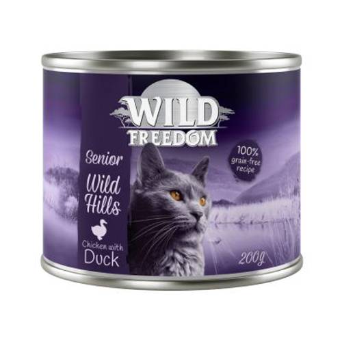 Wild Freedom Senior, Wild Hills – Kaczka i kurczak 12 x 200 g