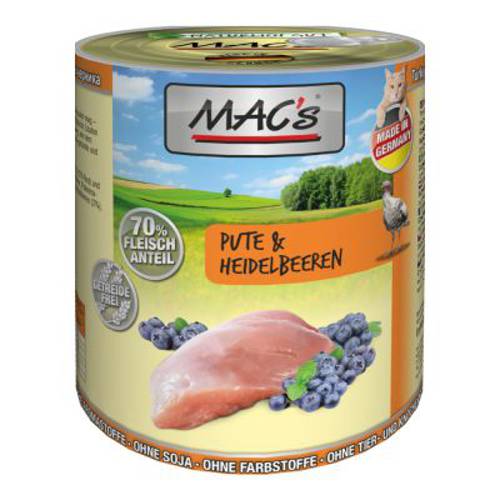 Korzystny pakiet MAC´s Cat karma dla kota, 12 x 800 g Serca i wątróbka