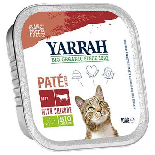 Yarrah Bio Pâté, 6 x 100 g Biowołowina z biocykorią
