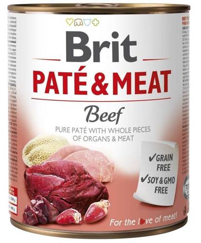 Brit Pate&Meat Beef Wołowina 6x800g