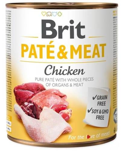 Brit Pate&Meat Chicken Kurczak 6x800g