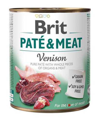 Brit Pate&Meat Venison Dziczyzna 6x800g