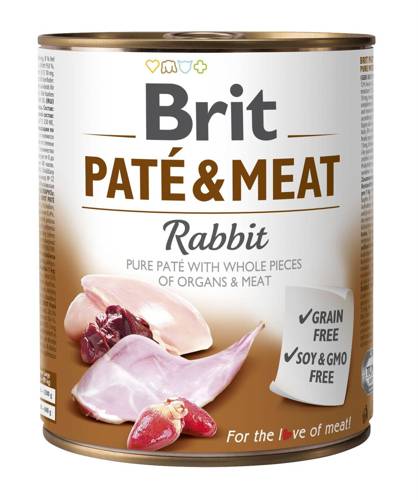 Brit Pate&Meat Rabbit Królik 6x800g